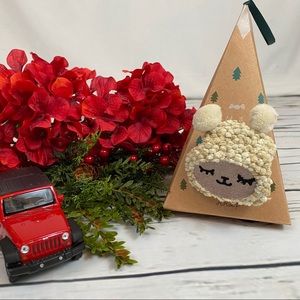 Fuzzy Lamb Sock Ornament Box